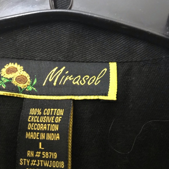 Marisol sequins beads jacket black L - Picture 2 of 8